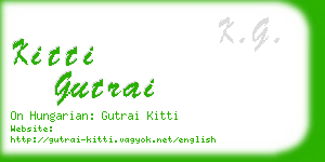 kitti gutrai business card